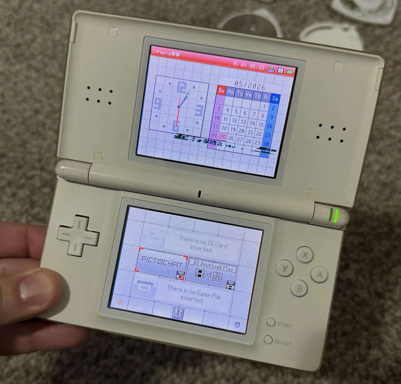 *READ* Nintendo DS Lite Handheld Console System Polar White – Screen Issues
