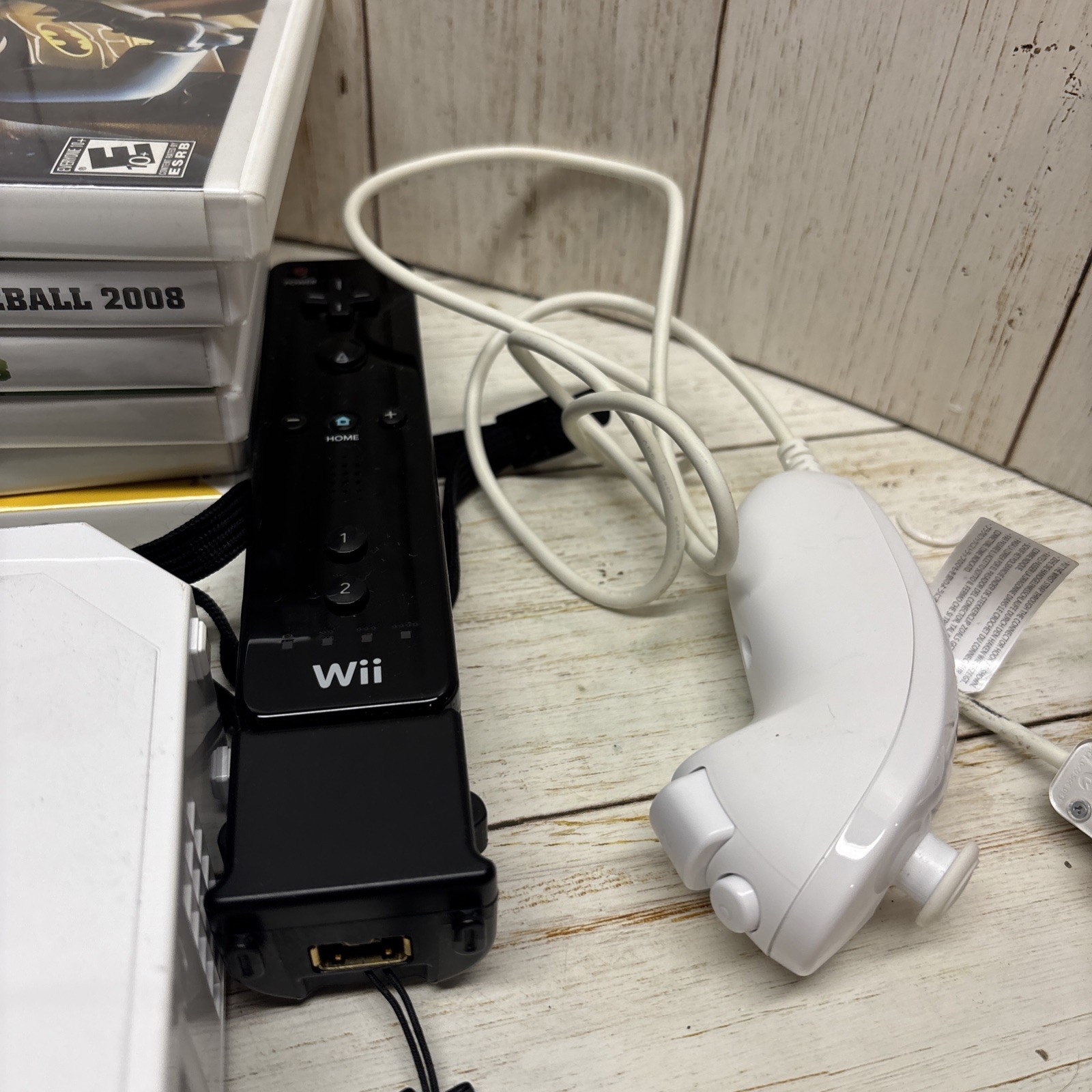 Nintendo Wii Console In Box Remote 6 Games Bundle Tested And Works