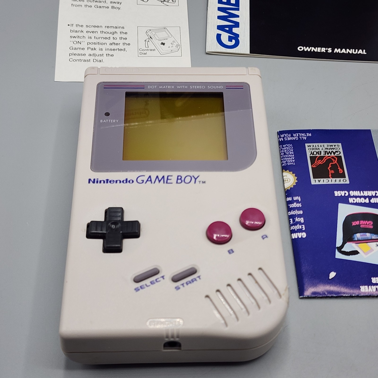Nintendo Game Boy Handheld System 1989 DMG-01 In Box w/ Manuals & Tetris – CLEAN