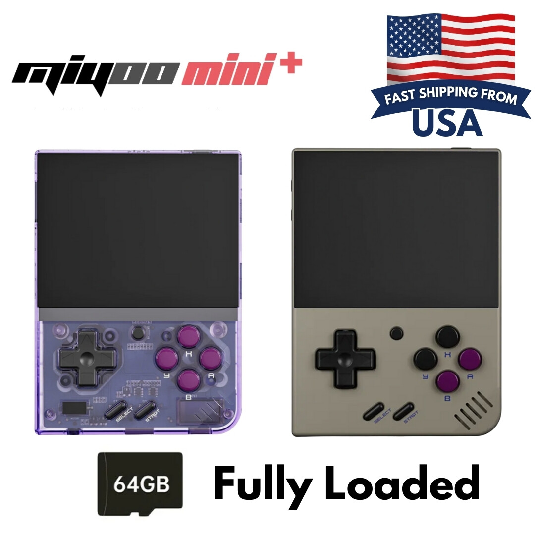 Miyoo Mini Plus Retro Handheld Game Console 64GB Linux System