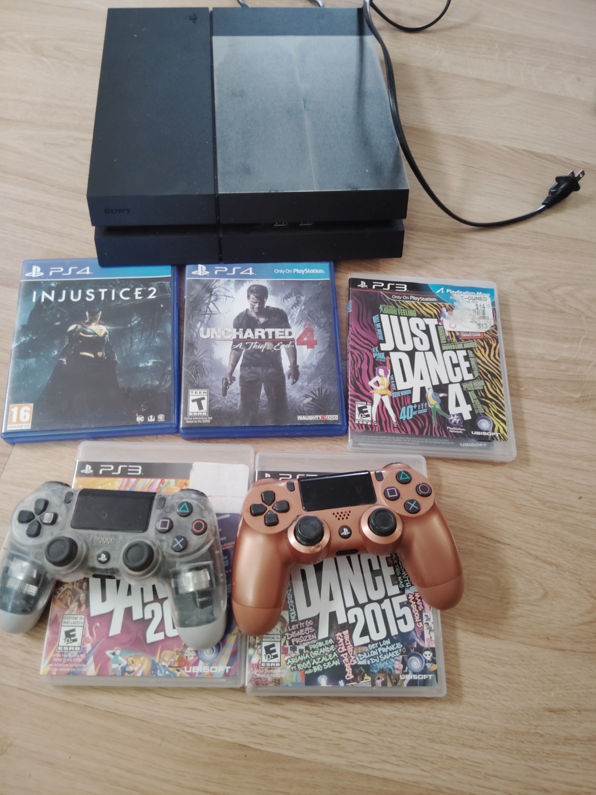 Son Playstation 4 500GB Black ConsolBundalS4/ Controller & Cords Tested Working!