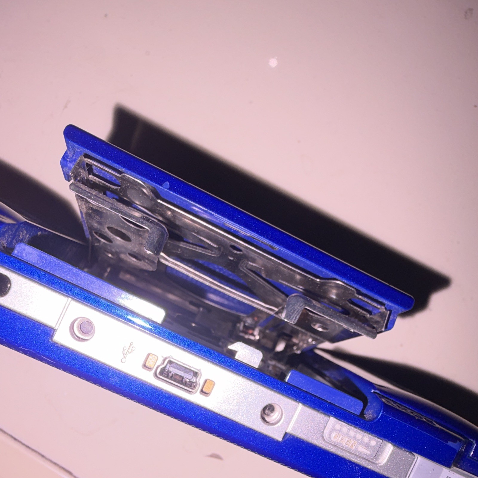 Sony PSP Blue Handheld System, Mini USB, Memory Stick PRO Duo Compatible