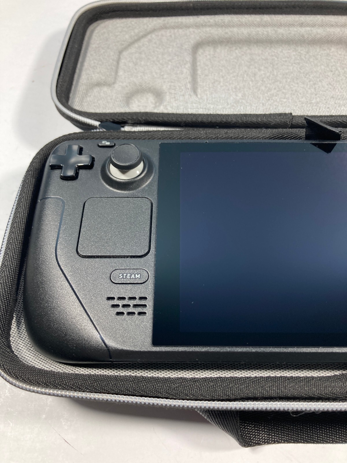 Valve Steam Deck 256GB Handheld System with Blue Logo Case – Very Good