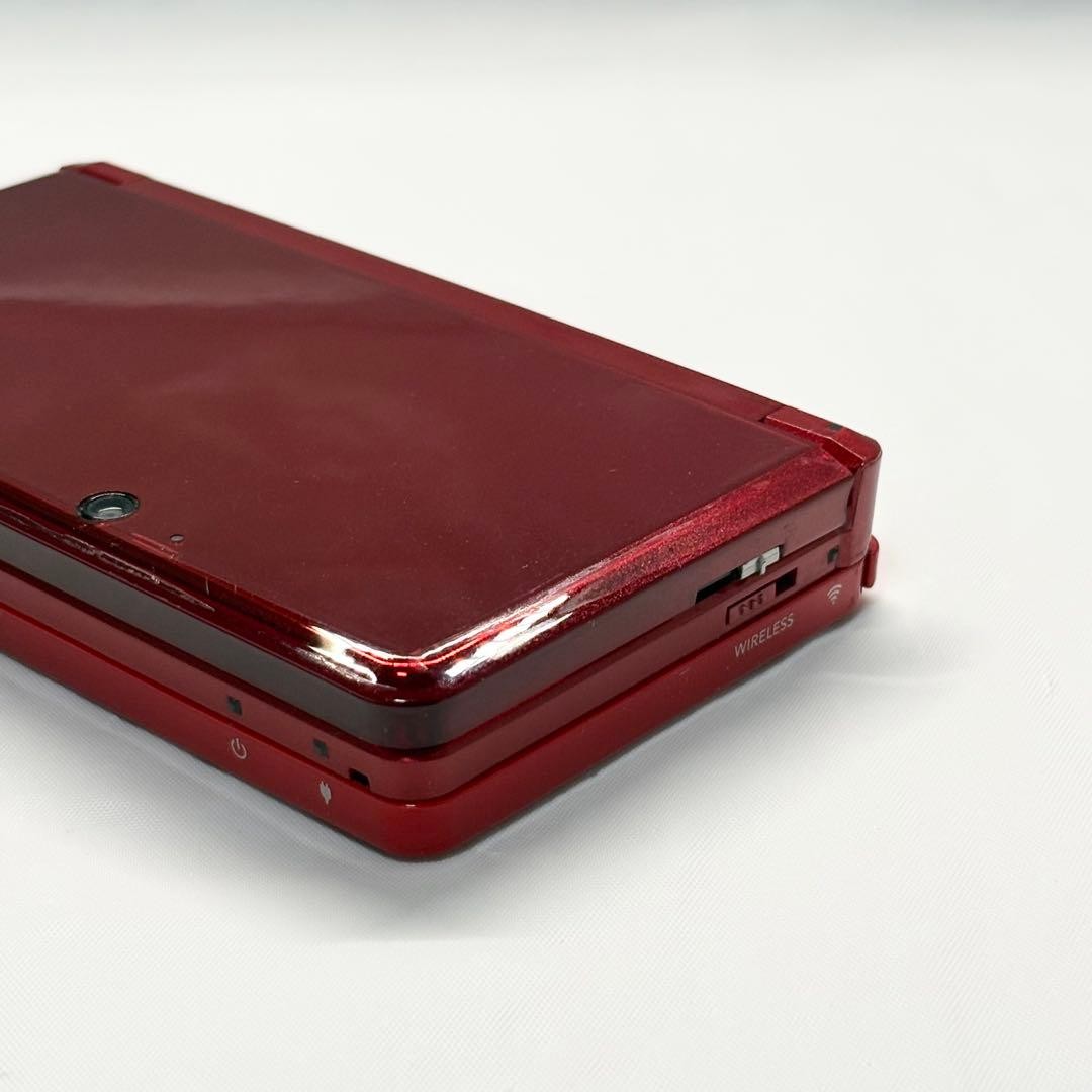 Nintendo 3DS Flare Red with compatible charger and SD card, confiRMed working.