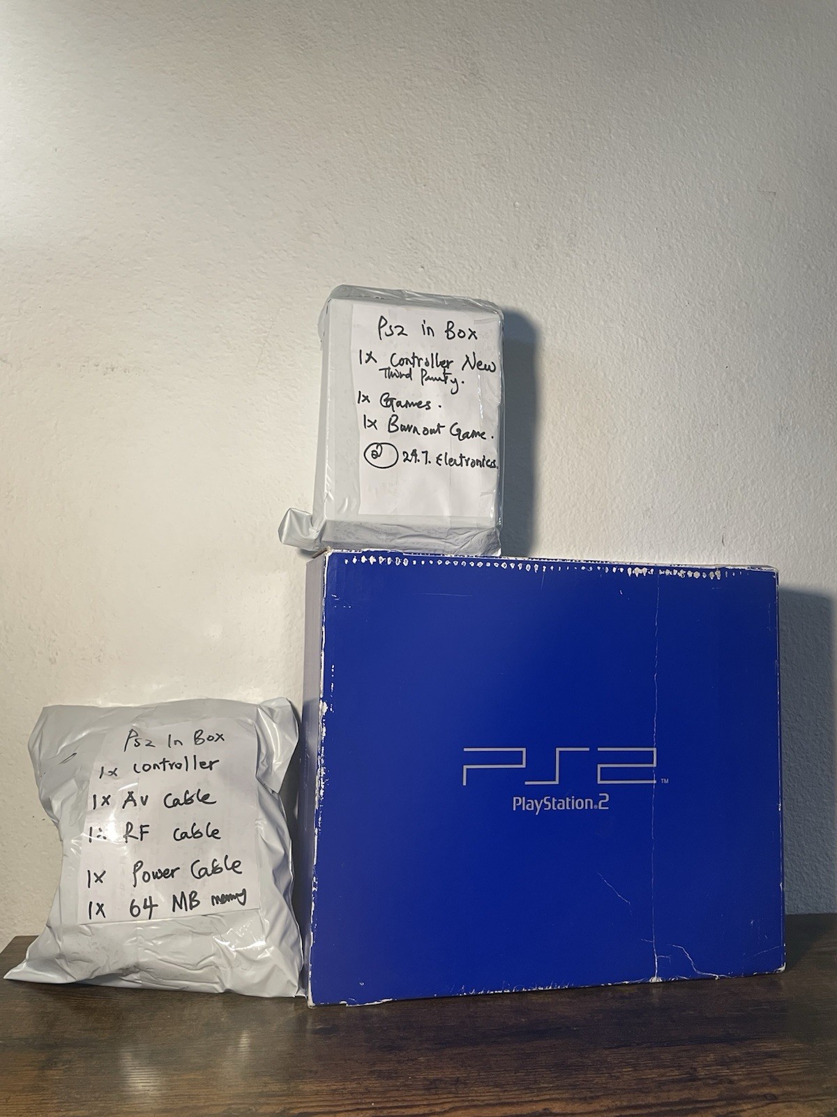 Sony PS2 Fat Console SCPH-39001 PlayStation Bundle 2 Controllers Box CIB TESTED
