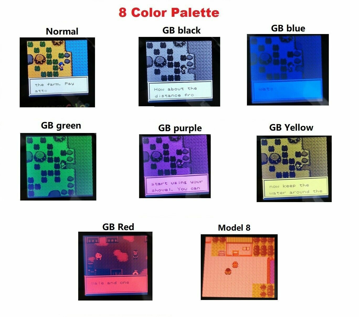 Multi-Colors IPS V2 Retrofit Game Boy Color GBC Console With Highlight LCD