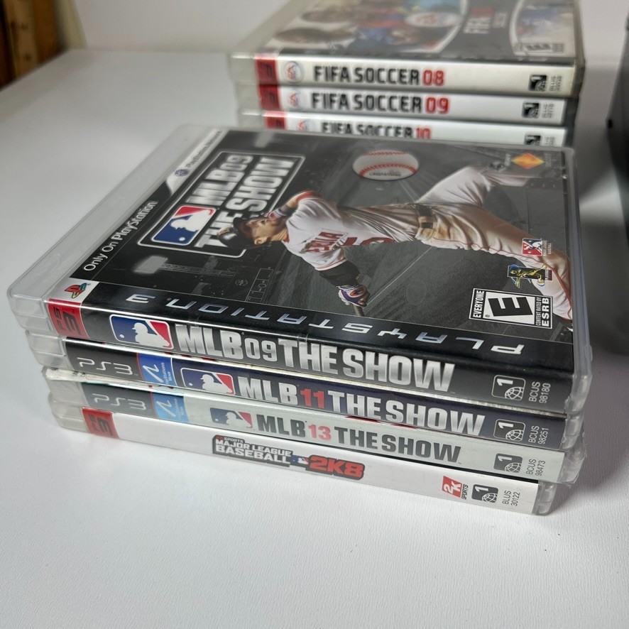 Sony Playstation 3 PS3 Console FAT 80GB CECHK01 Video Game Bundle Lot 23 Tested!
