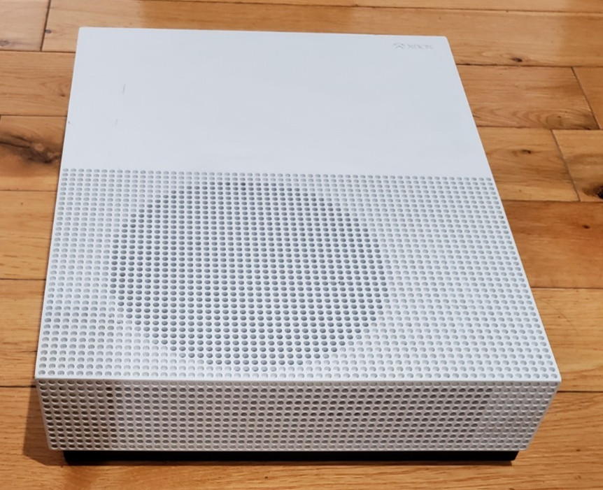 Xbox One S 1TB Console 1681 White Bundle, Controller 1914, Power, HDMI, TESTED!