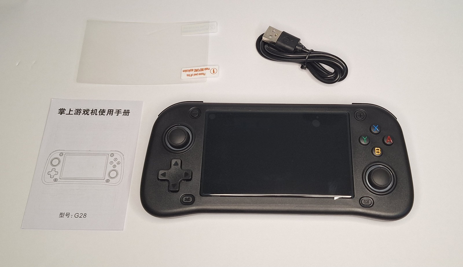 G28 Retro Handheld Video Game Console Linux System 4.3 Inch IPS Screen Portable