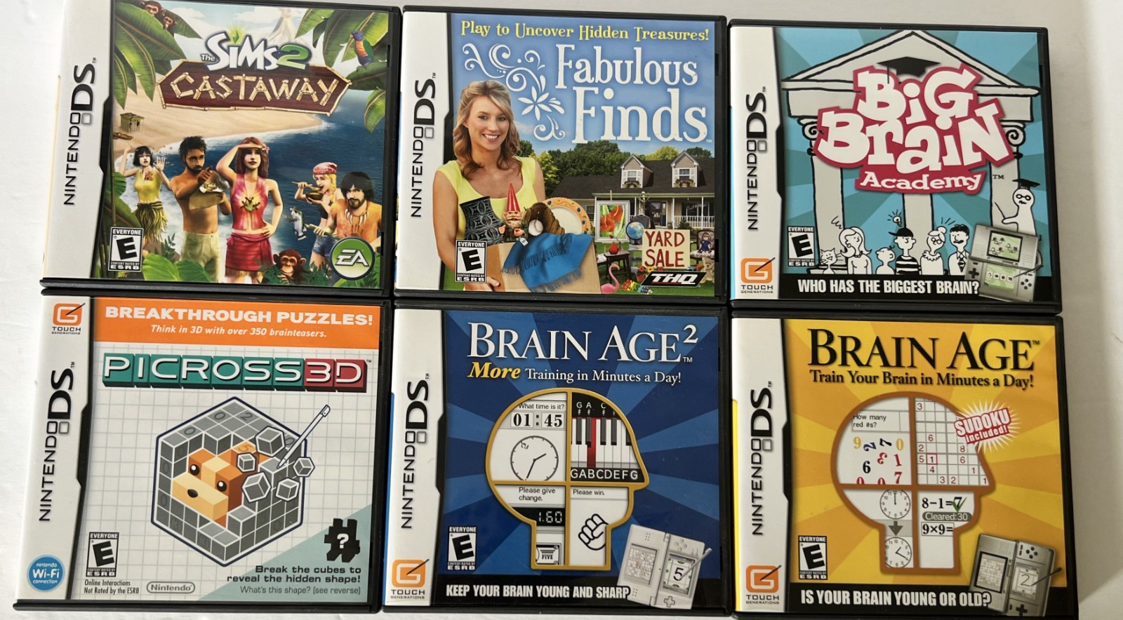 Nintendo DSi XL / Bronze / Complete in Box (2010, Nintendo) w/6 games