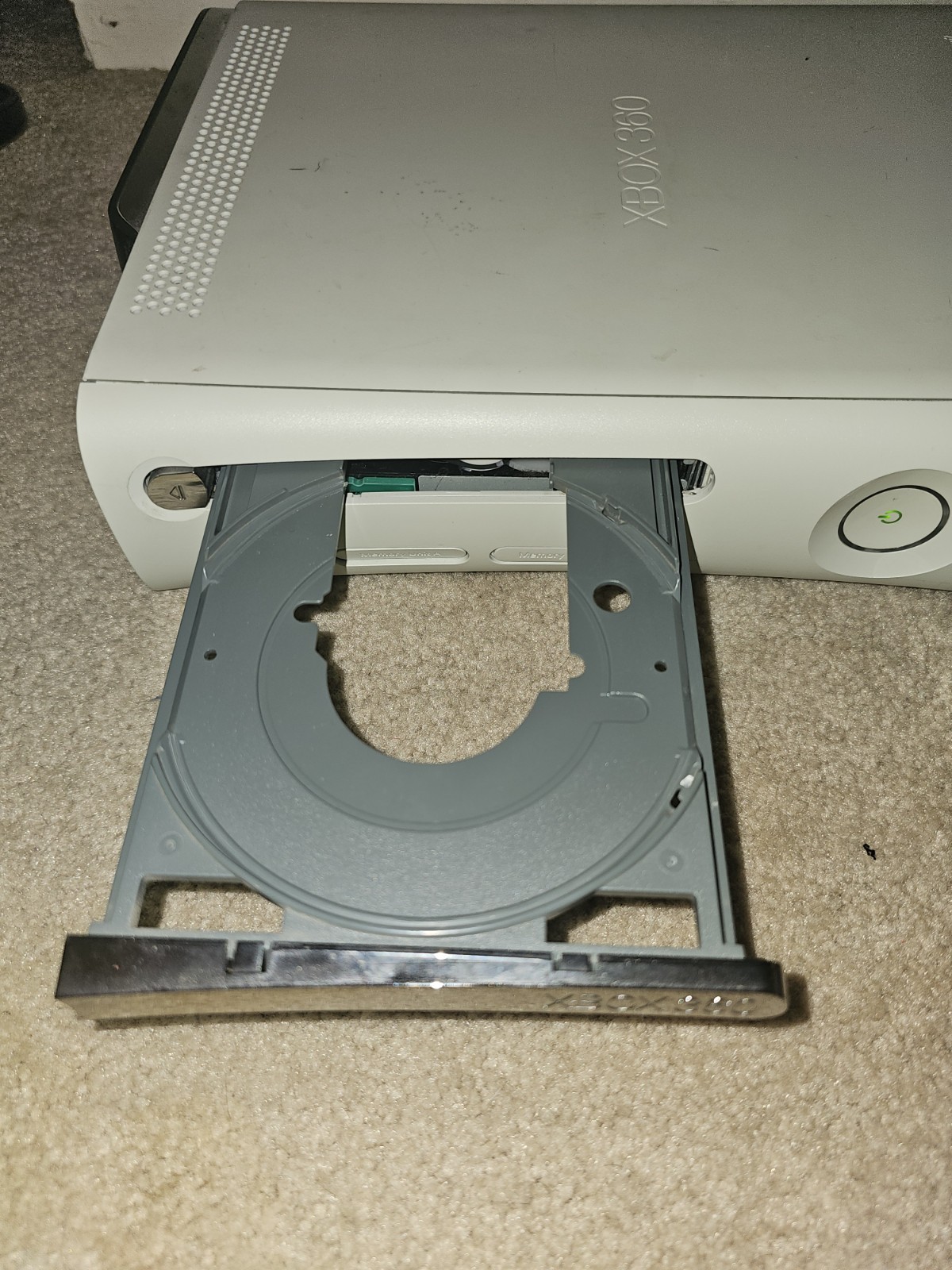 Microsoft Xbox 360 White Console With 8 Games Tested Works