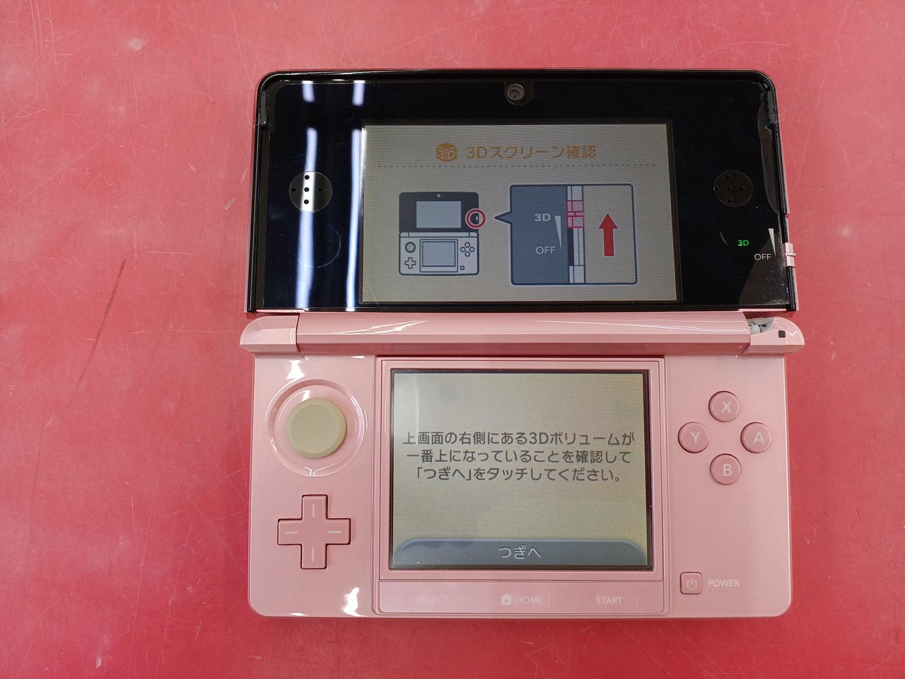Nintendo 3DS CTR-001 Misty Pink Handheld Console Used