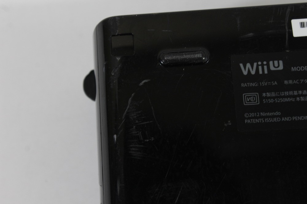 Nintendo Wii U Black Console 32GB AC Gamepad Stand Charger NTSC-J Japan TESTED 4