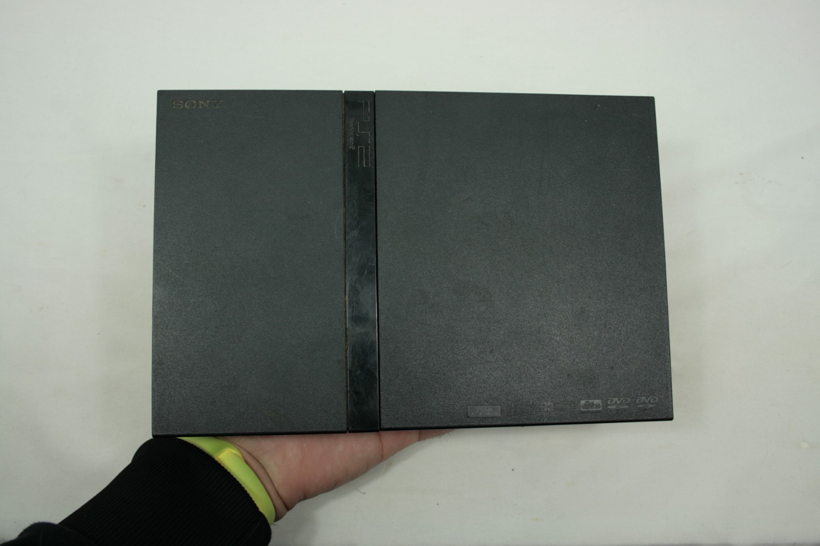 Sony PlayStation 2 PS2 Console Slim Black Bundle SCPH-70012 FOR PARTS AS IS