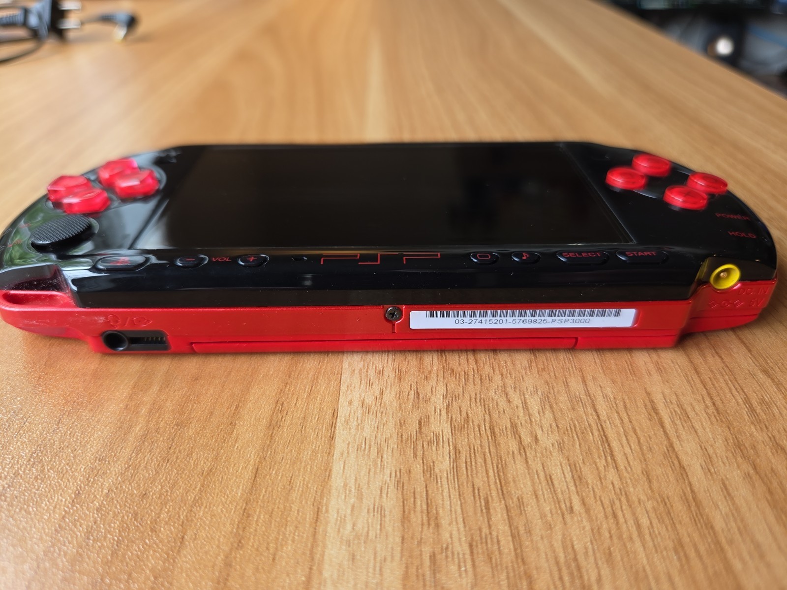 Sony PSP 3000 Console Black / Red – Good Condition + Charger