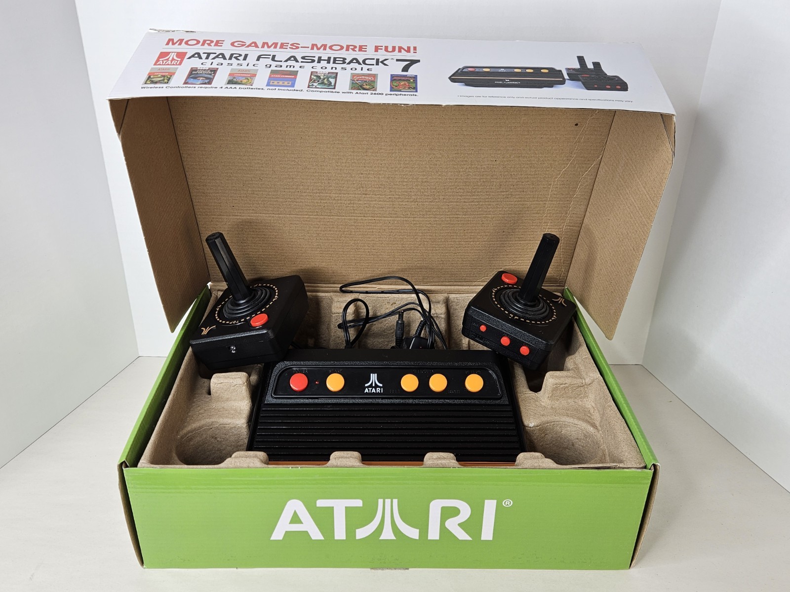Atari Flashback 7 Classic Video Game Console in Box w/ 2 Controllers Used Twice
