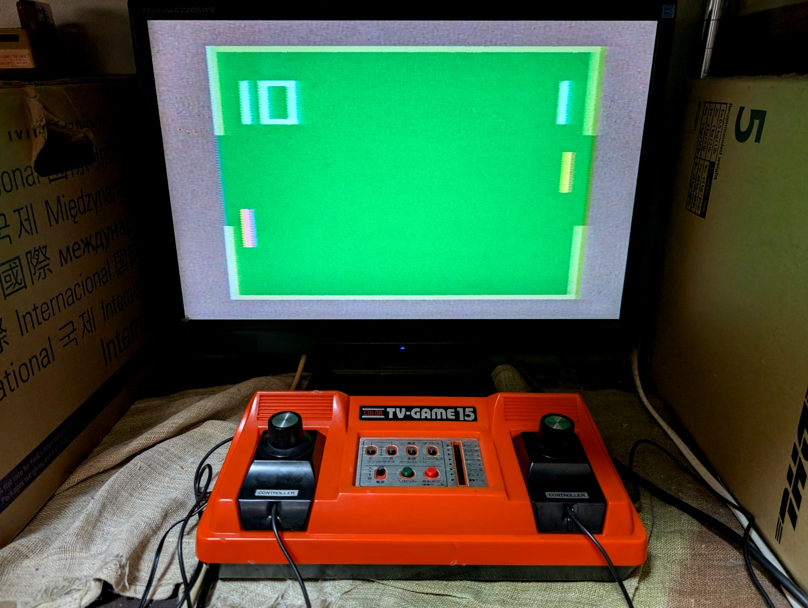 Nintendo Color TV game TV-GAME15 CTG-15V console Japan Box Manual