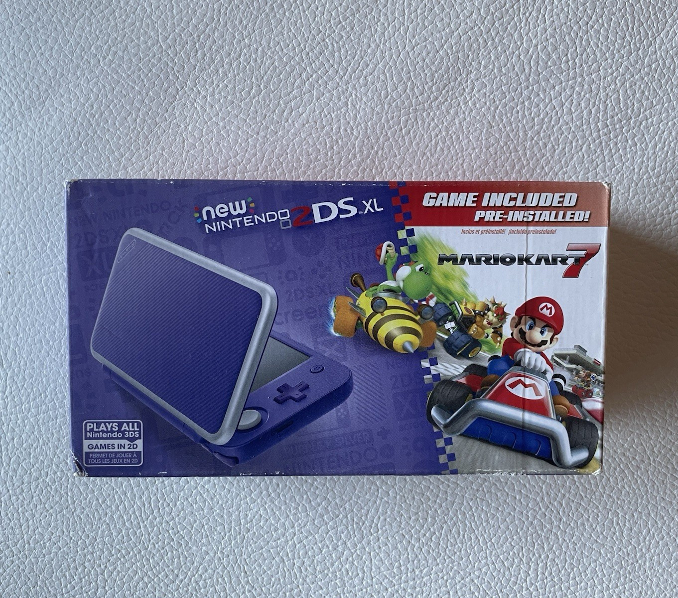 NEW Nintendo 2DS XL Purple/Silver – FACTORY SEALED – Authentic USA – Damaged Box