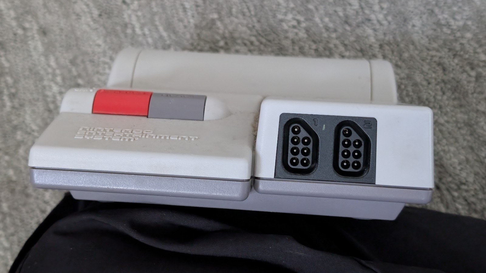 Nintendo NES Top Loader Console System Tested Working With Two Controllers