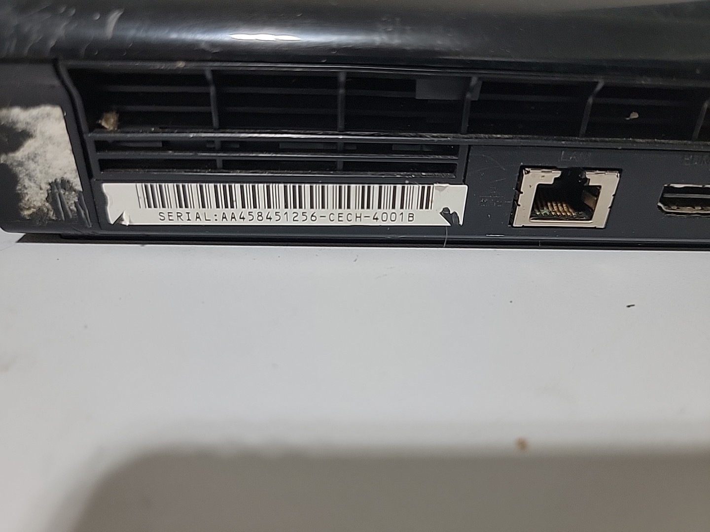 Sony PS3 Super Slim CECH-4001B Console 250GB FOR PARTS/REPAIR SOLD AS IS