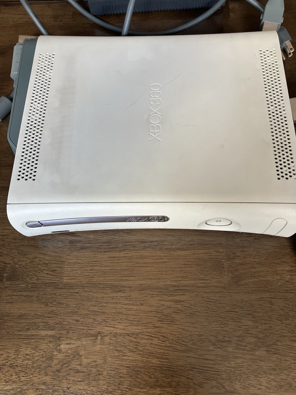 Microsoft Xbox 360 White Console With 100GB Storage Hard Drive – Tested Working
