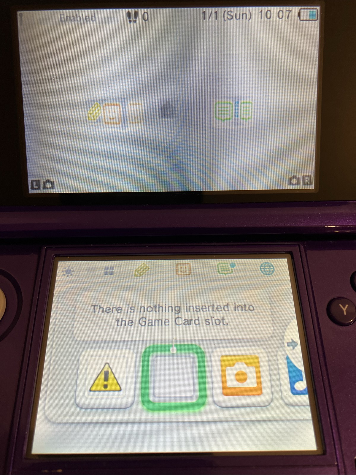 Nintendo 3DS Purple Handheld Console Bundle w/ Case & Mario Game CTR-001 2GB