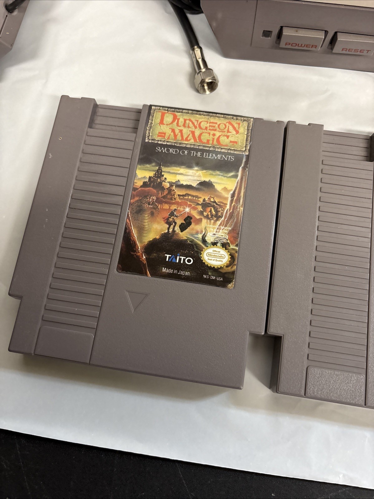 Nintendo NES Bundle With Cables, 3 Games & , 2 Controllers Tested Working READ