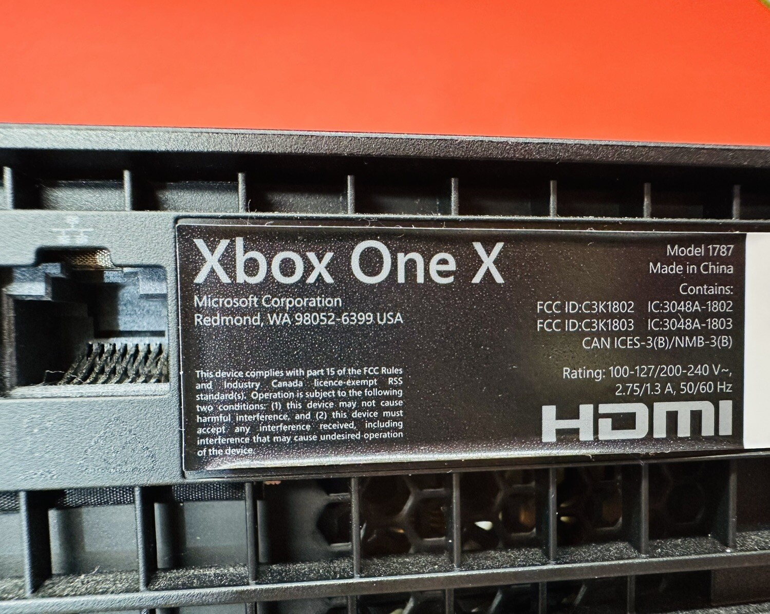 Microsoft XBox One X 1TB Console Black Video Game System & Remote Controller