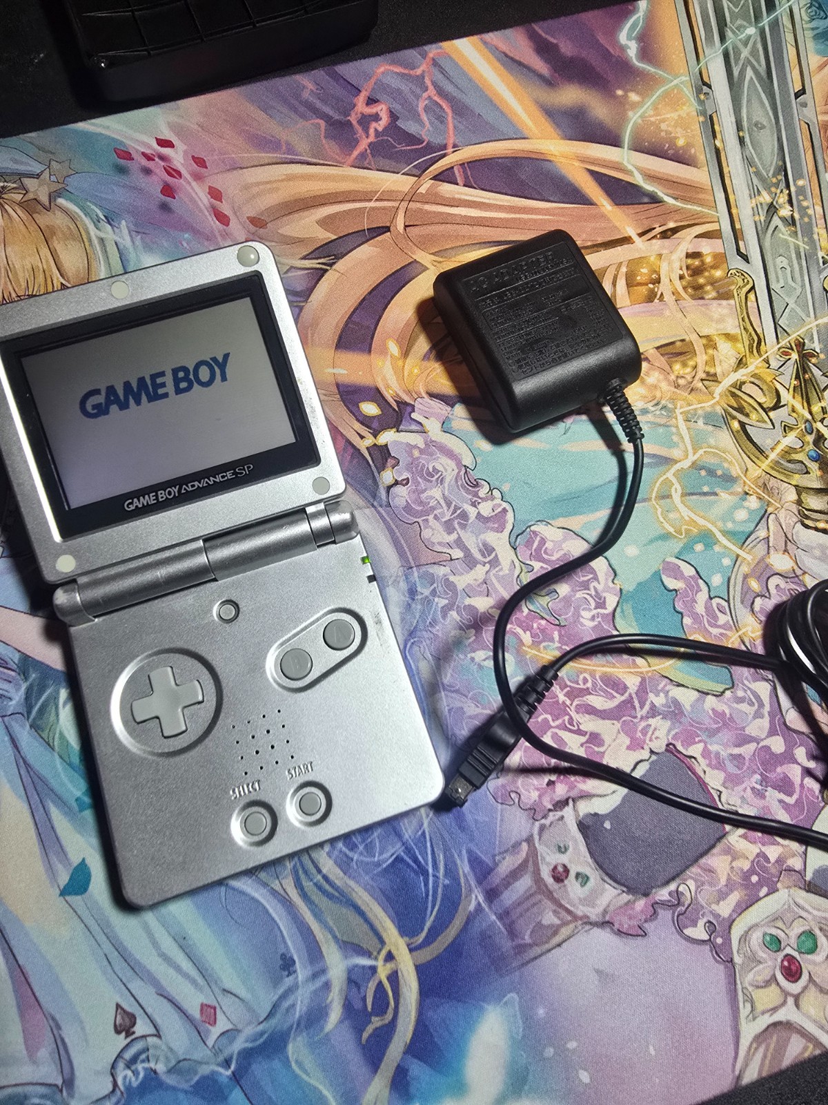 Nintendo Game Boy Advance SP Handheld System – Silver AGS 001