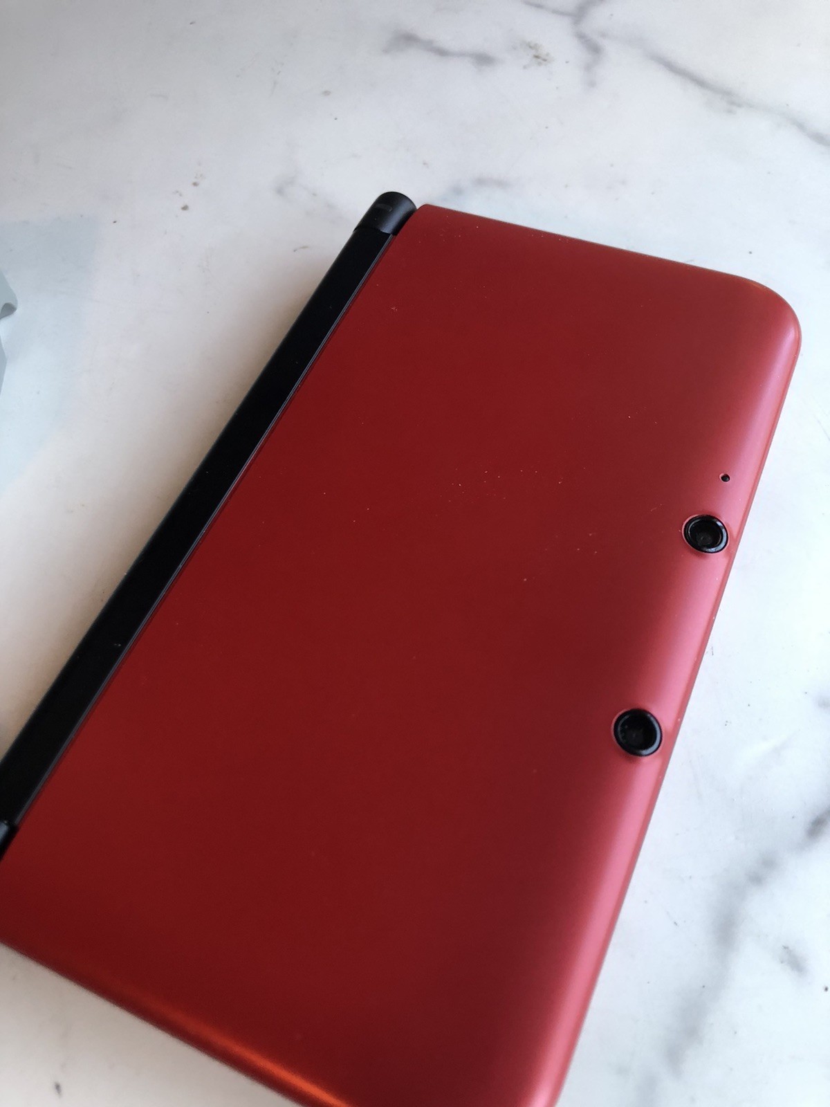 Nintendo 3DS XL Red Console SPR-001 US Version TESTED Stylus Bravely Default