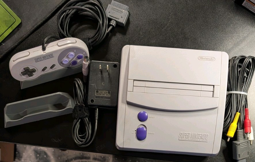 SNES JR -Voltar RGB and LED mod, recapped Console 5 caps, Rad2X HDMI adapter