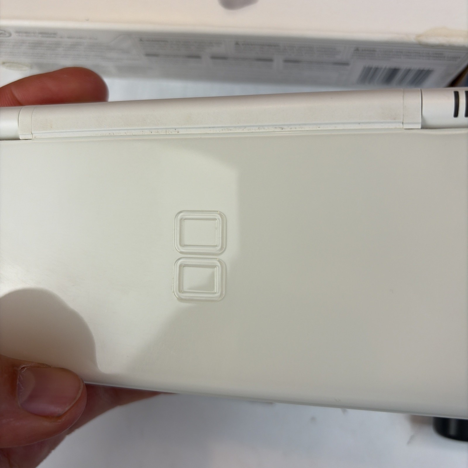 Nintendo DS Lite Polar White Handheld System Complete In Box Tested CIB