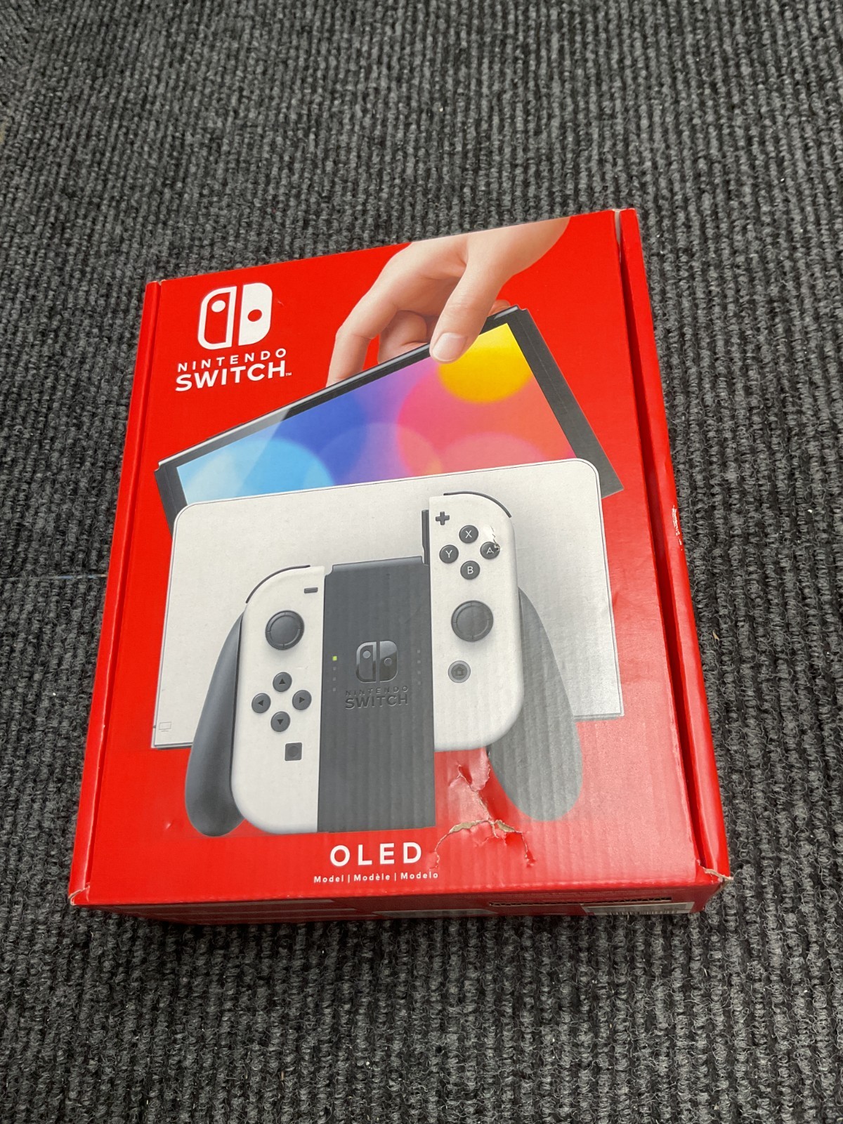 New Nintendo Switch OLED Console Gaming System HEG-001 Black/White Bundle