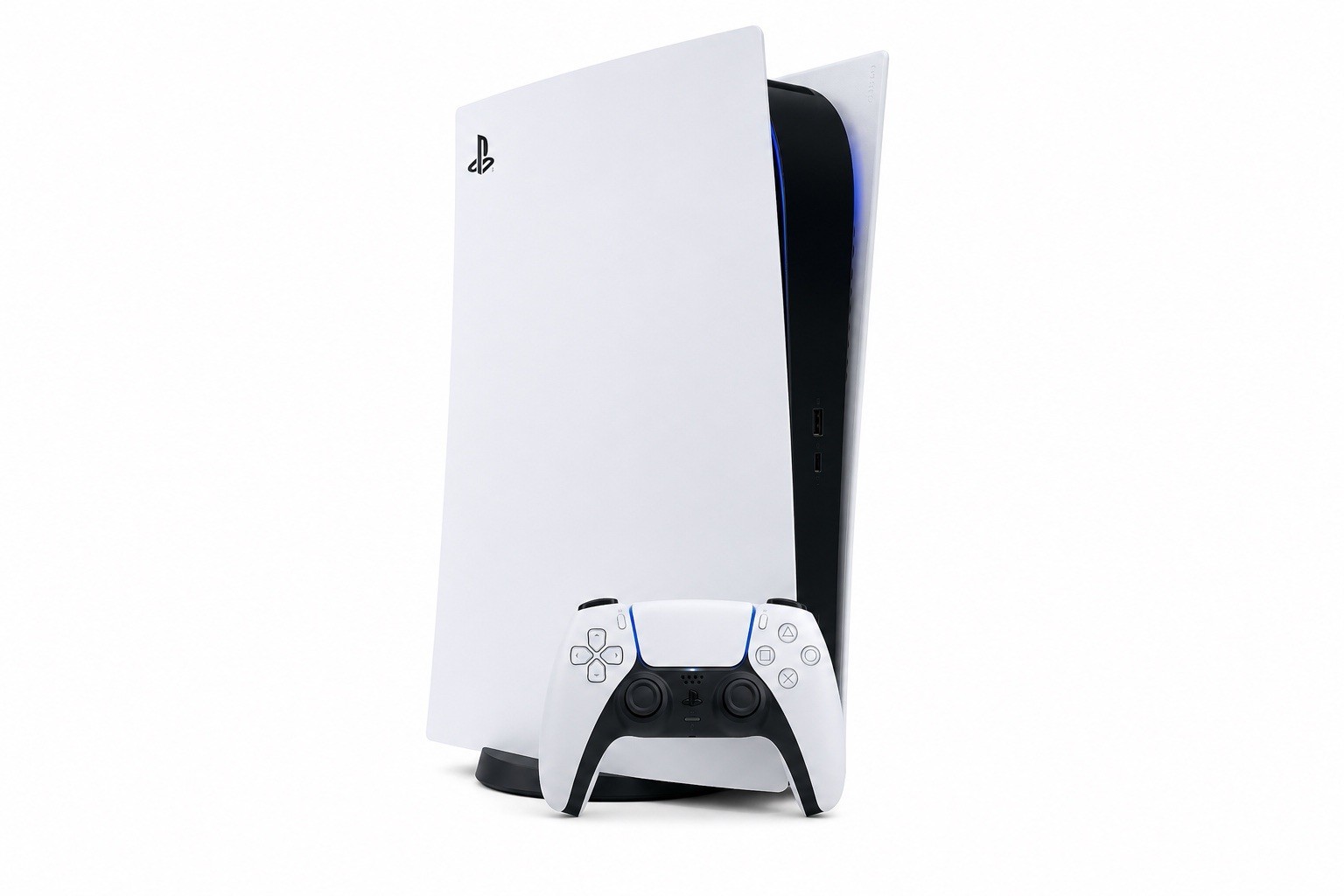 Sony PlayStation 5 PS5 Digital Edition 825GB White Black With Controller HDMI