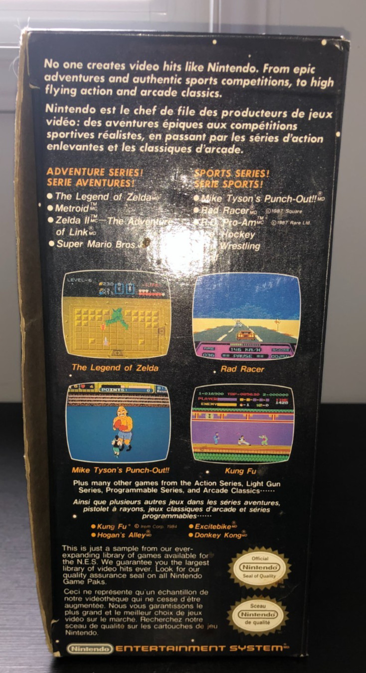 Nintendo NES Action Set Console Complete In Box CIB w. Styrofoam & Inserts