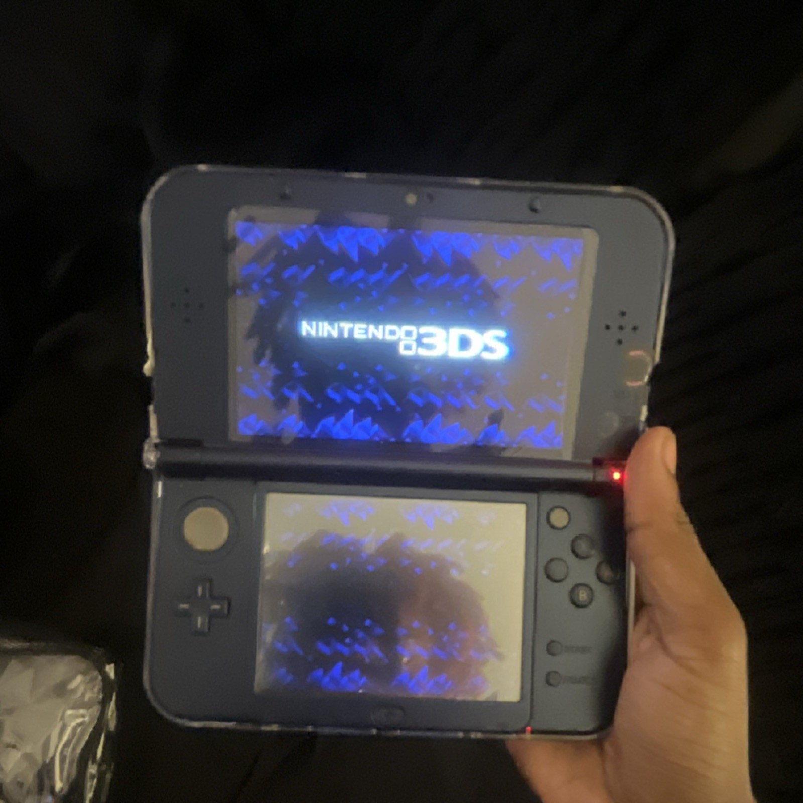 Nintendo 3DS Purple Custom Decals 3D Audio Technology Handheld Headphone Jack
