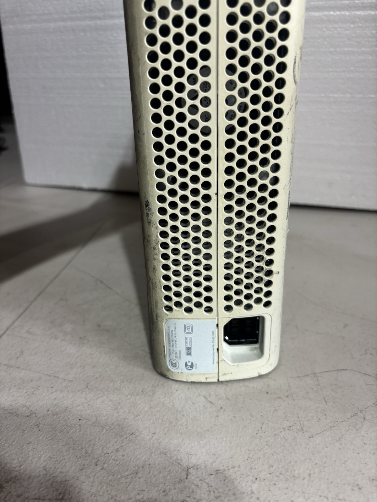 Microsoft Xbox 360 Pro White Console Tested Console Only No Accessories!!!