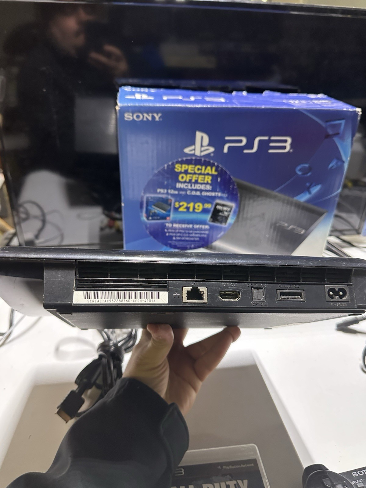 Sony PlayStation 3 Slim 12GB Console – Black (CECH4301A) With Call Of Duty Game