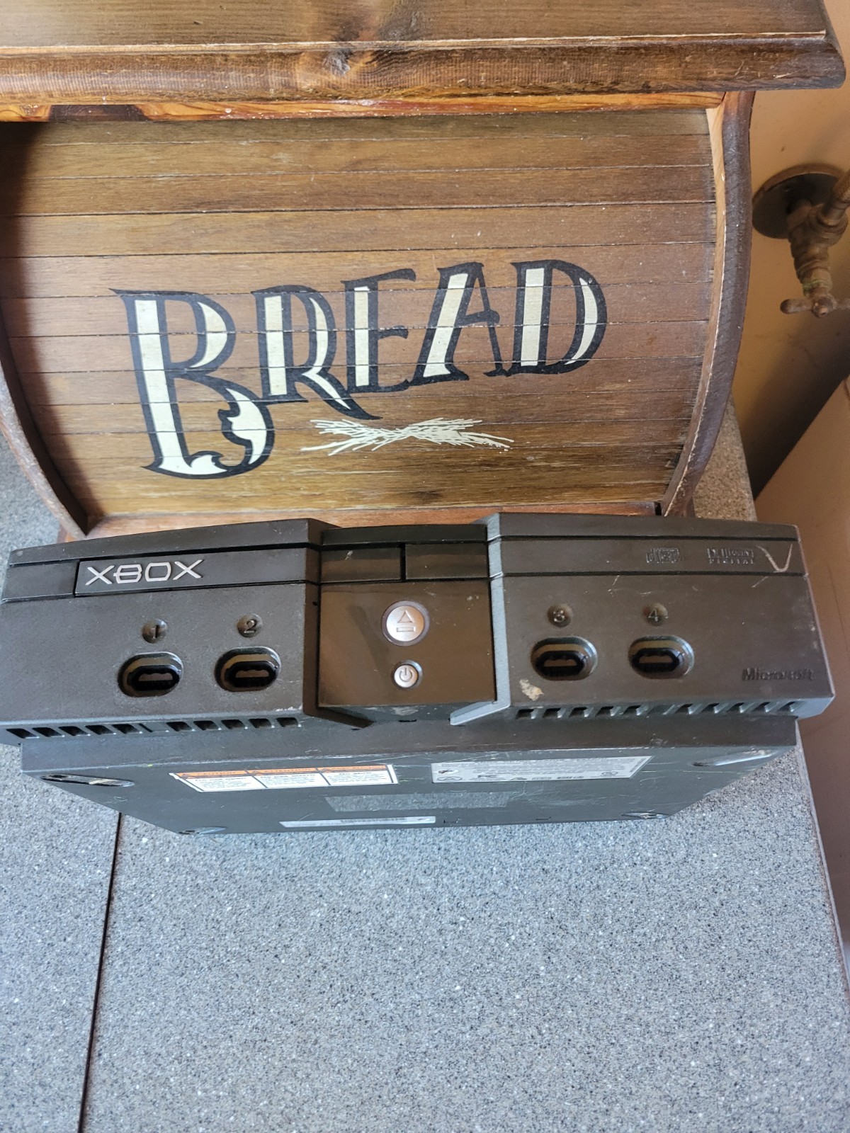 Original Microsoft Xbox Console Black System Only Needs Repair