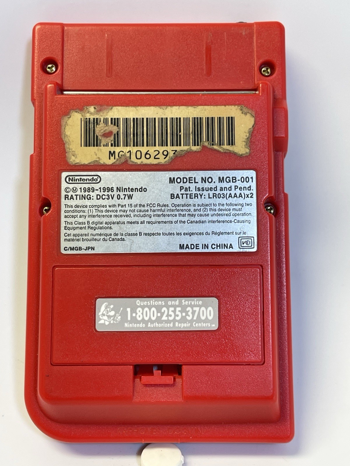 Nintendo Game Boy Pocket – Red In Good Condition.