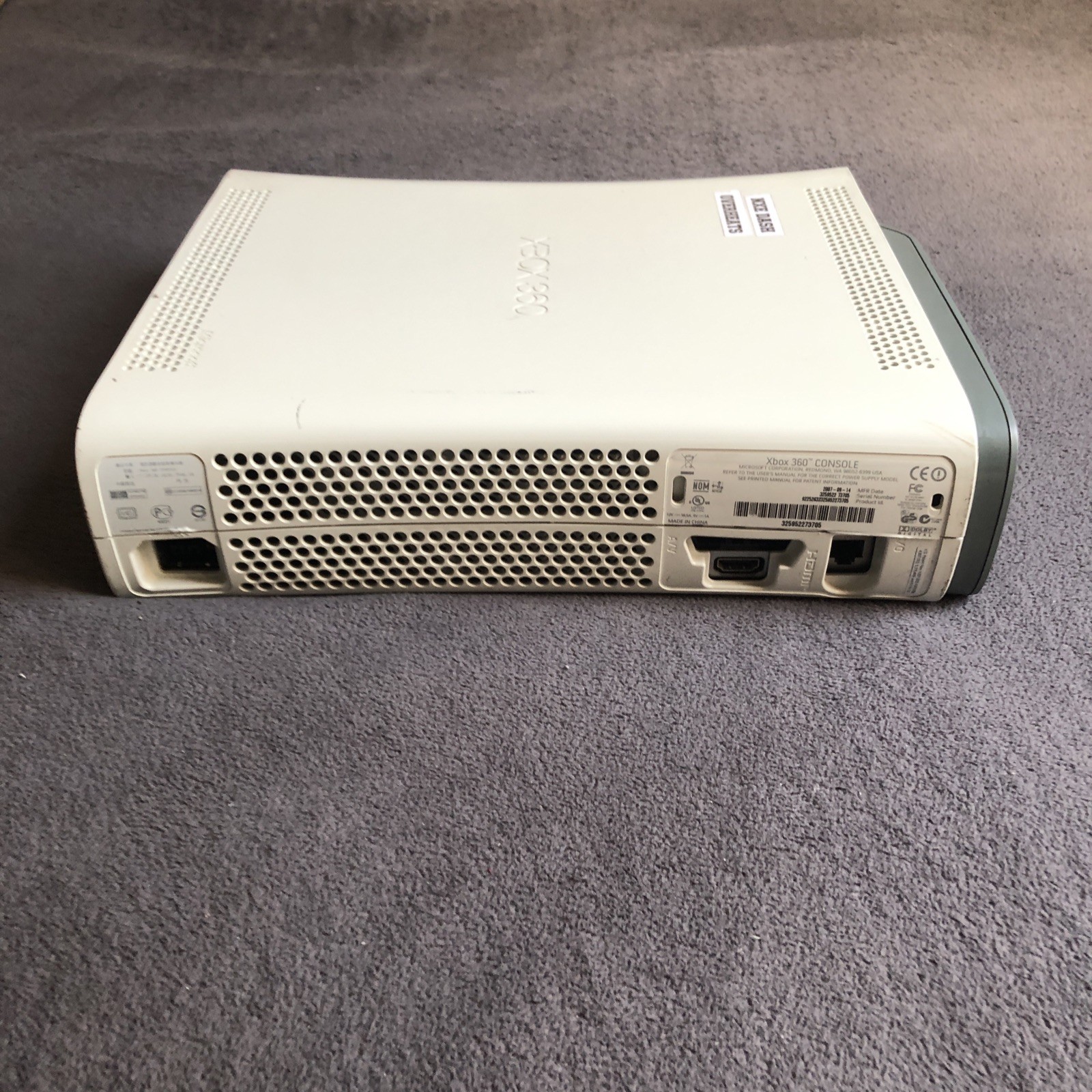 Microsoft Xbox 360 Pro Console 60GB Early Falcon NXE Dash – OVERHEATS