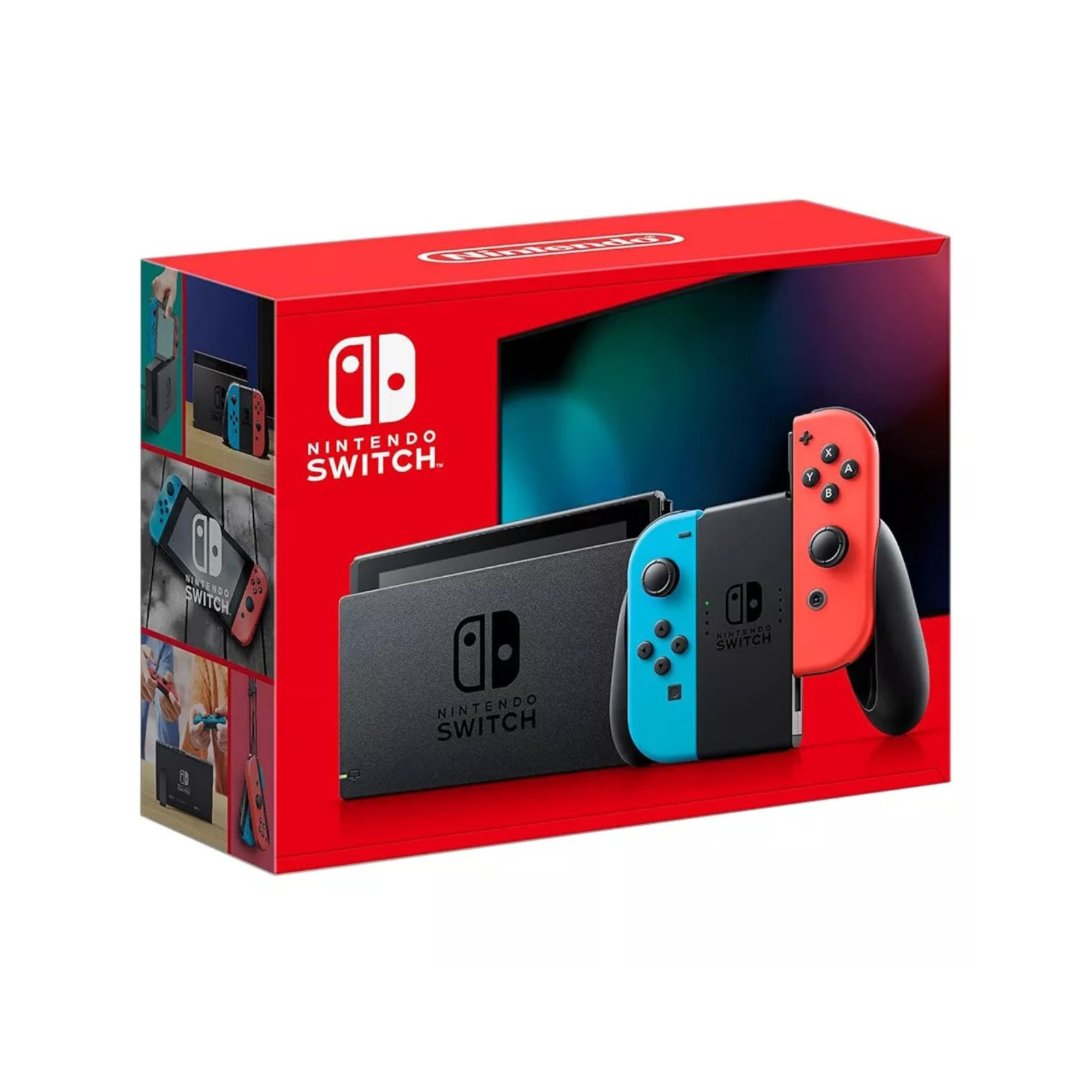 Nintendo Switch with Neon Blue and Neon Red Joy‑Con – Japan Import with US Plug