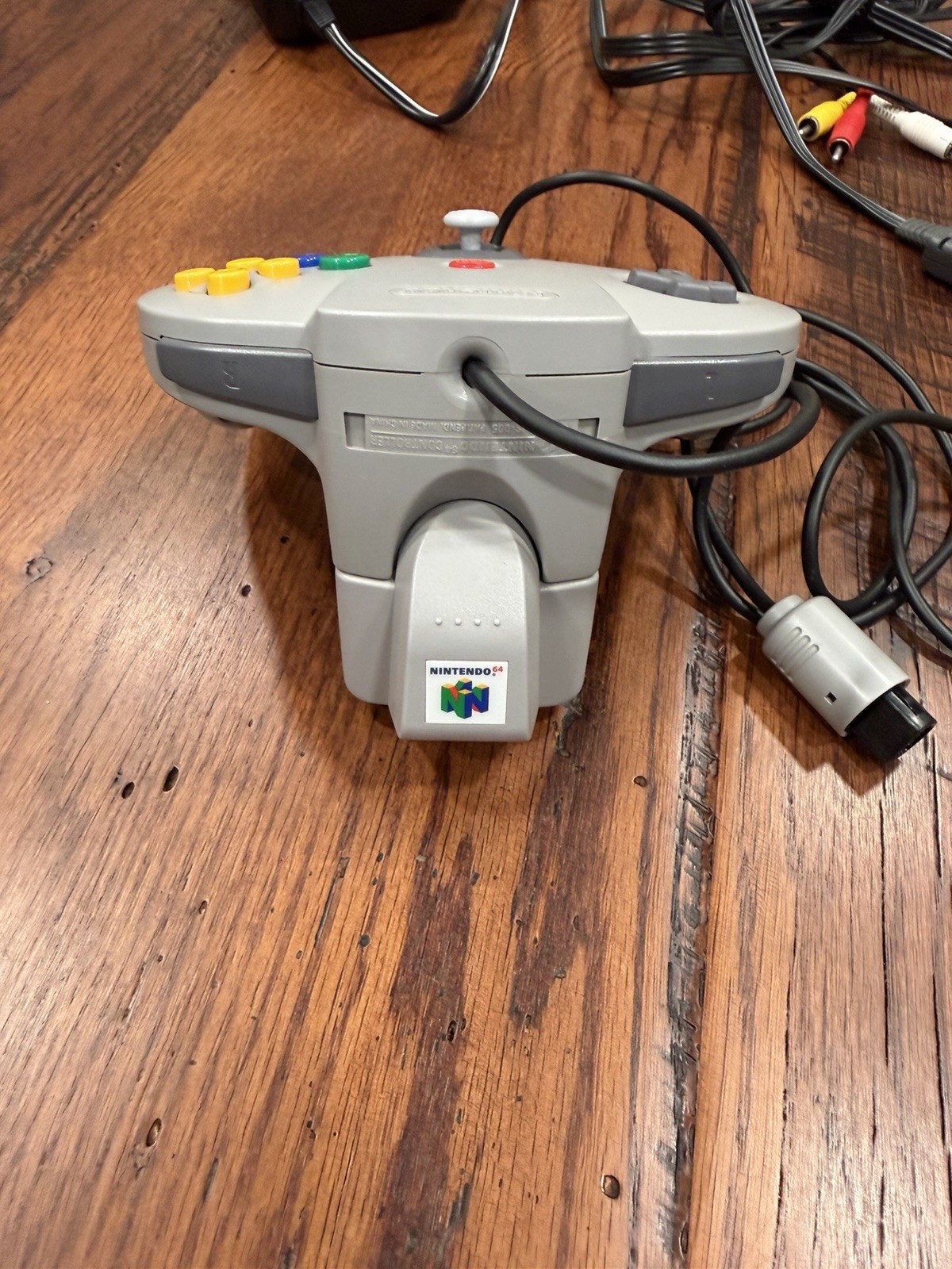 Nintendo N64 Home Console 1996 Charcoal Gray NUS-001 Controller and All Cables