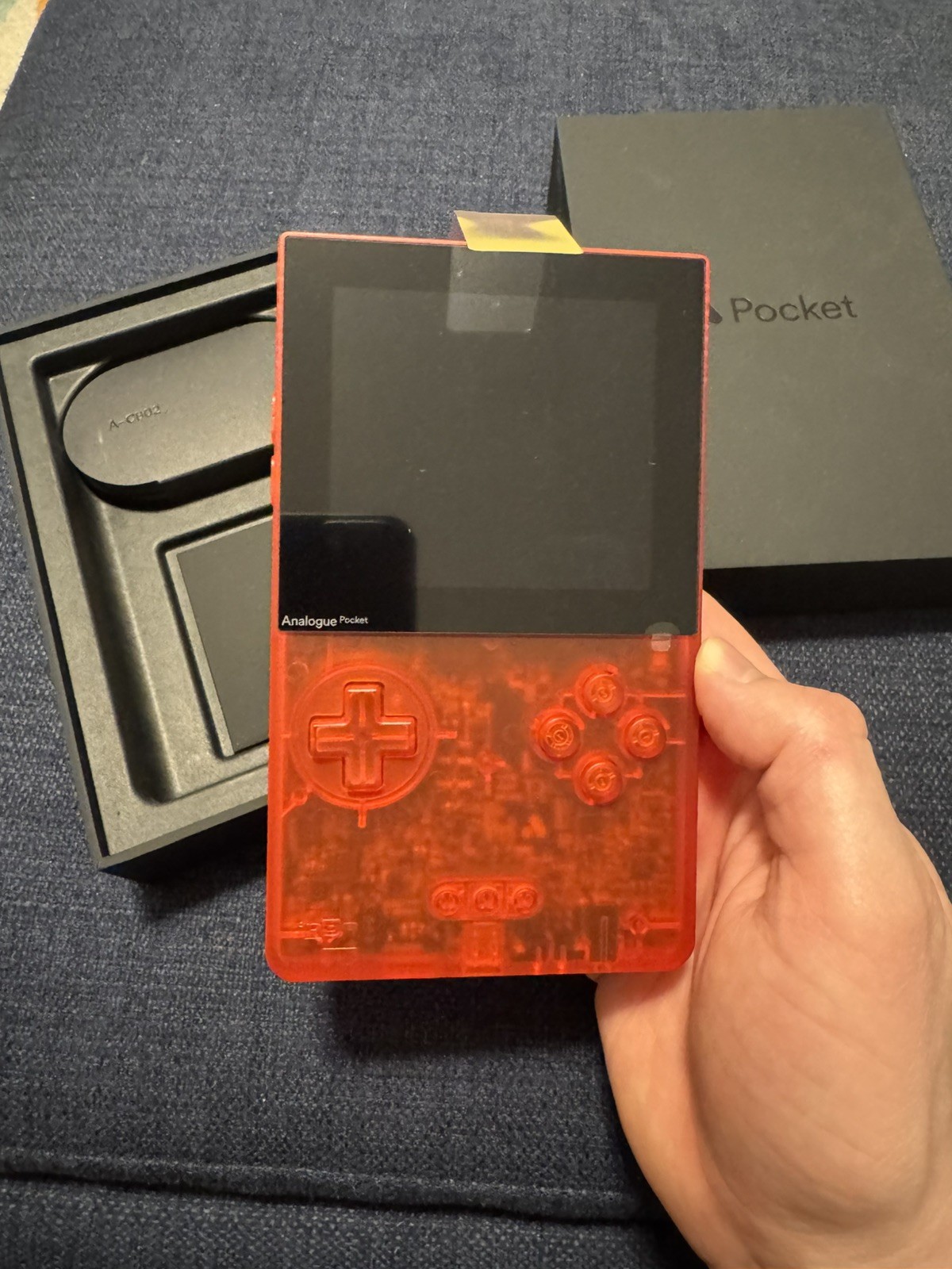 Analogue Pocket – Transparent Red | Complete in Box