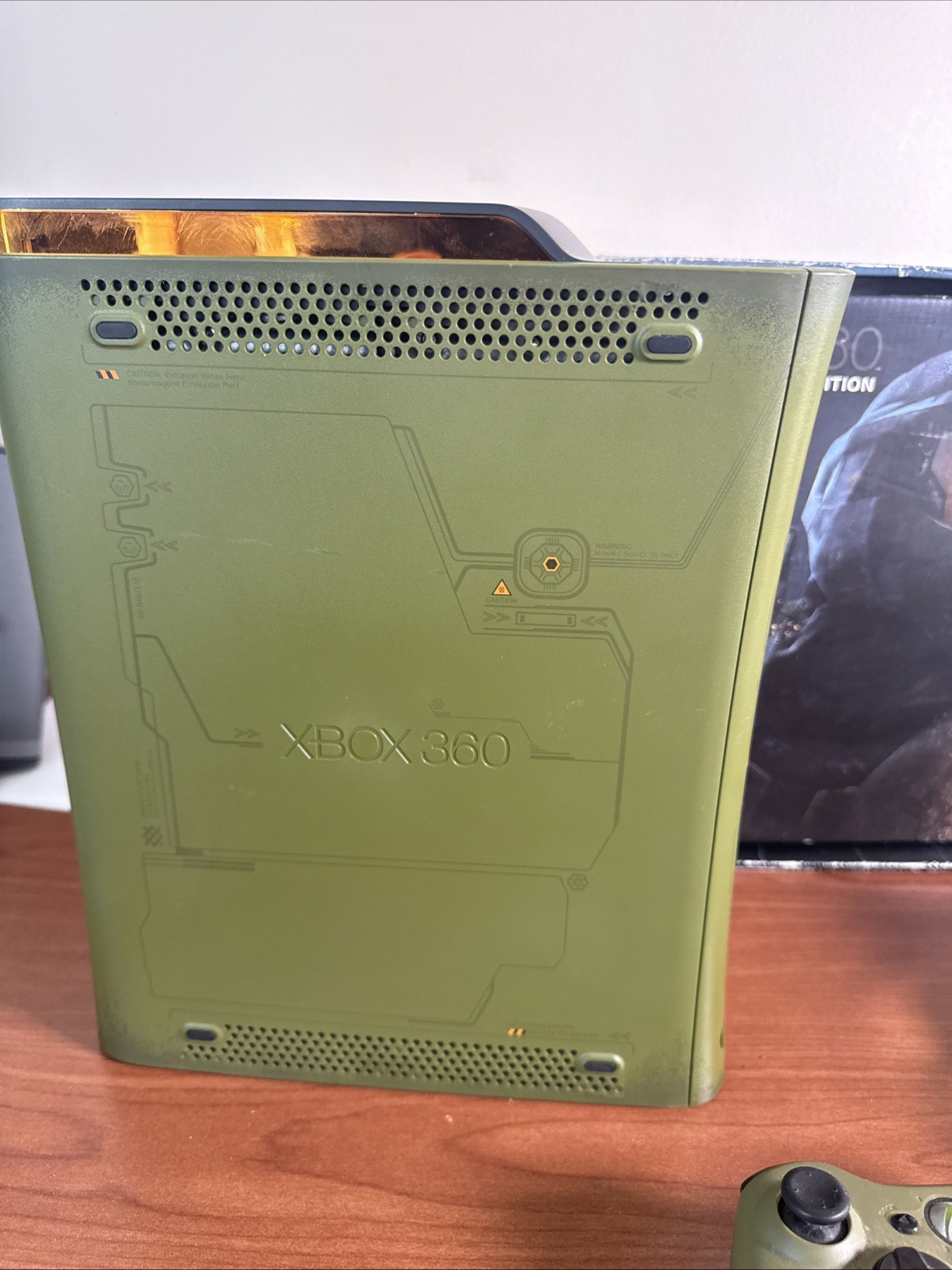 Microsoft Xbox 360 Halo 3 Edition Console Green W Controller Complete In Box