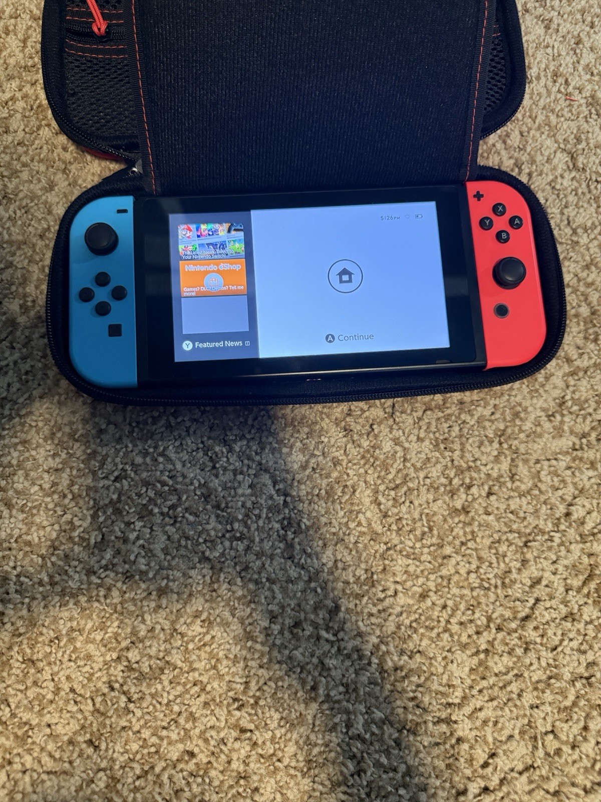 Nintendo Switch HAC-001(-01) with Blue and Red Joy-Con Controllers