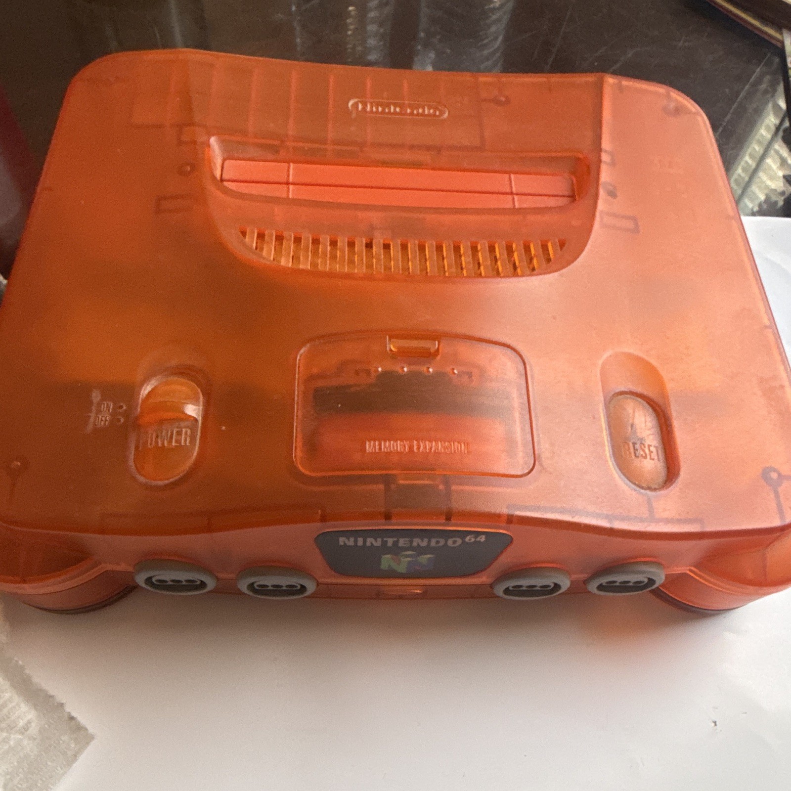 Nintendo 64 Fire Orange Funtastic Console Expansion Pak Compatible NUS-001(USA)