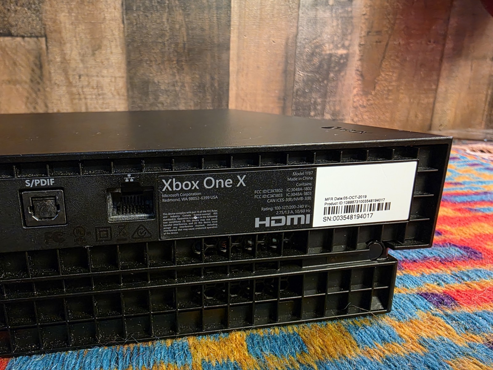 Microsoft Xbox One X 1787 Console Only Tested/Working