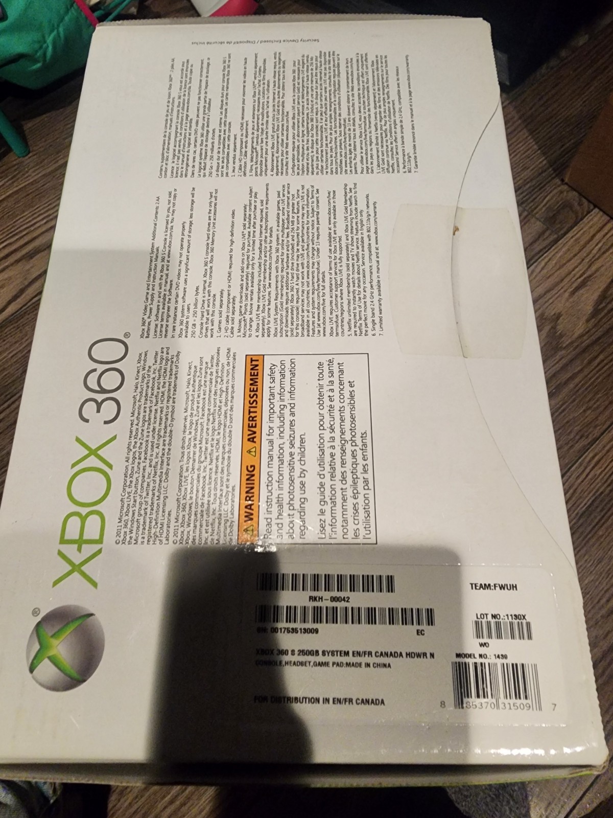 Microsoft Xbox 360 Slim S 250GB Console -New in Sealed Box-