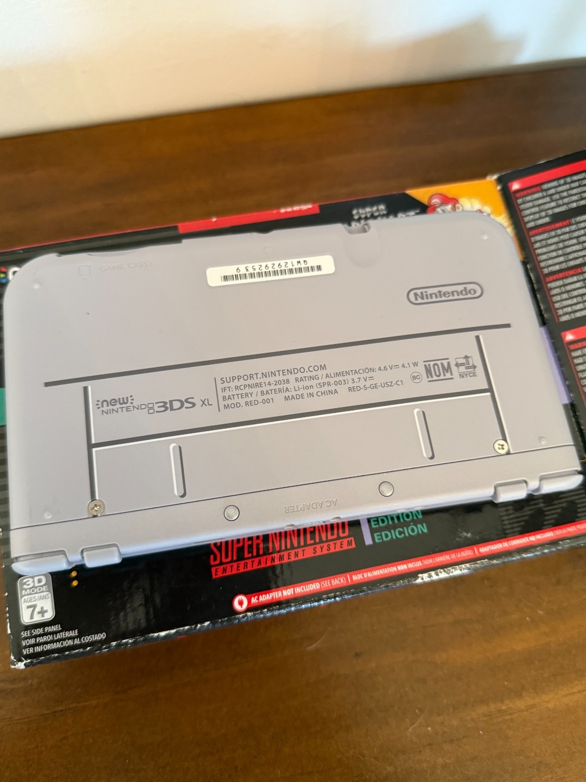 Nintendo 3DS XL SNES Edition Gray Purple w/ Box – Barely Used – NO STYLUS